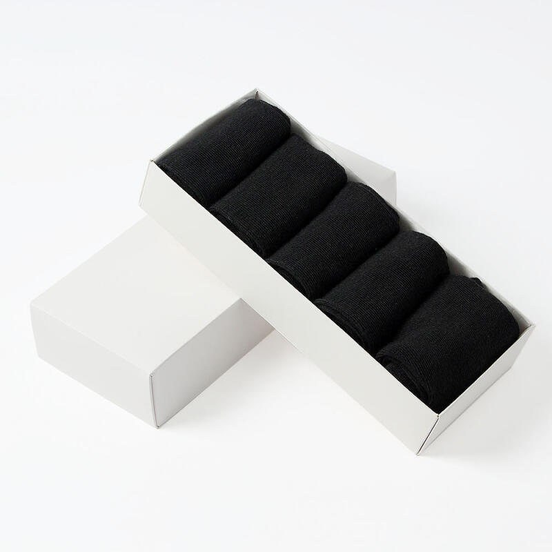 5 Pairs of Basic Women's Mid-Calf Socks (Black)