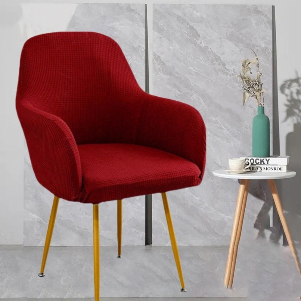 Elastic High Arm Chair Covers Polar Fleece All-in-one Seat Slipcovers Dustproof Adjustable Armchair Covers for Home Wedding