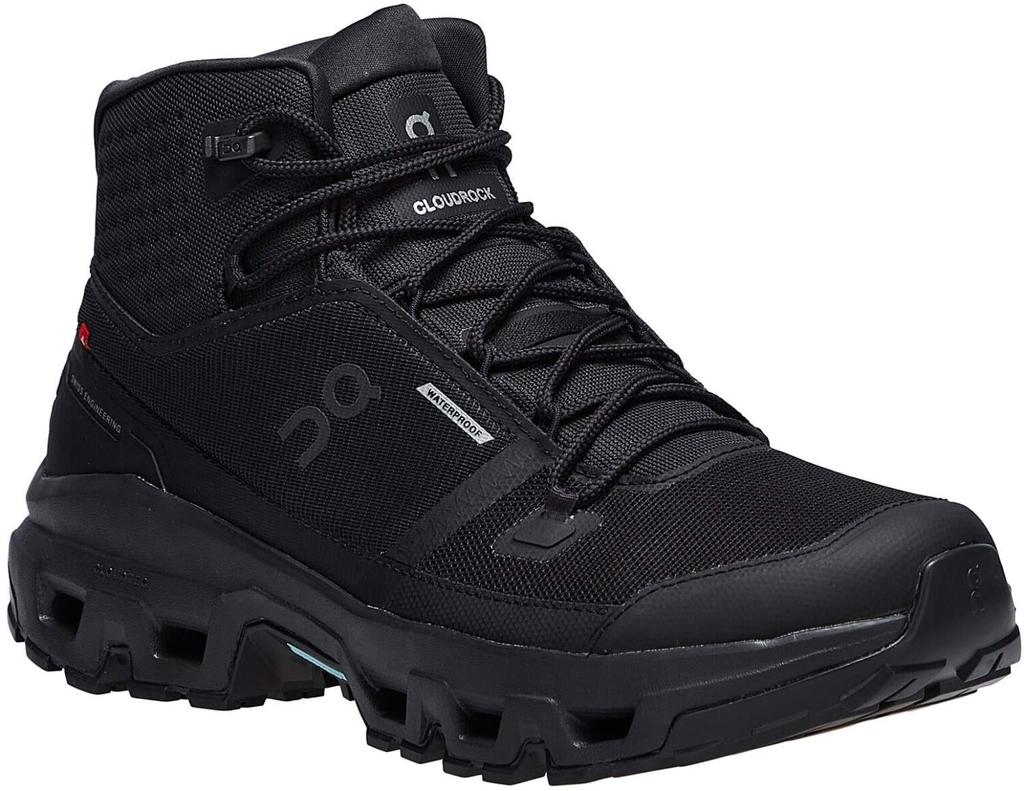Обувь для треккинга On Cloudrock Mid Waterproof M schwarz