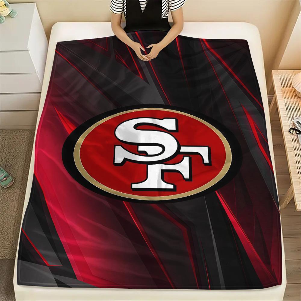 San Francisco 49ers Flannel Blanket, High quality Comfortable for All Seasons, Home Decor, Warmth and Comfort