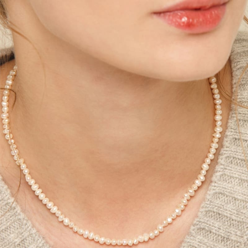 Murmur [925silver]Natural Pearl Necklace
