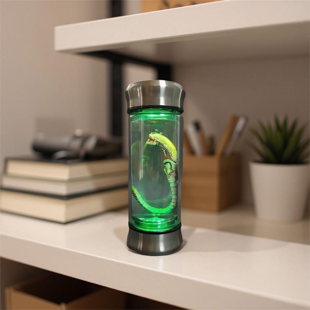 Alien Glow Tank Alien Specimen Face Hugger Embryo Pryskyřičné Řemeslo Filmová Rekvizita Výroba Domácí Dekorace