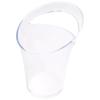 M-Modern-Clear Plastic Ice Bucket Bar Beer Wine Champagne Cooler For Home Kitchen Beverage Drinks Cooling Container