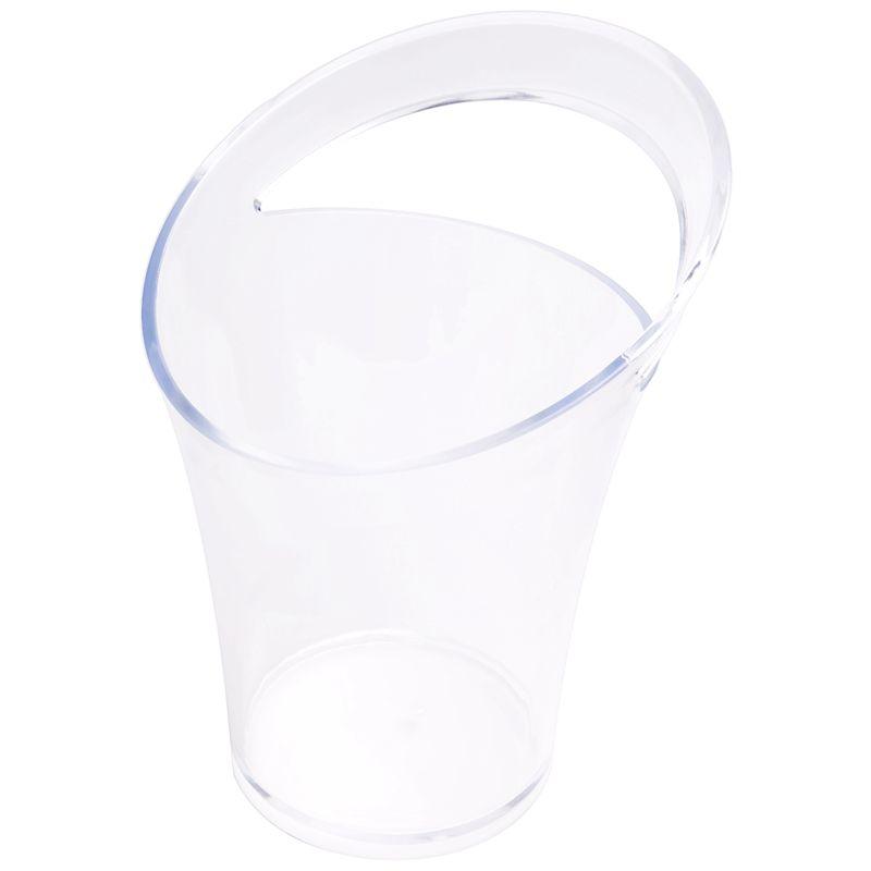M-Modern-Clear Plastic Ice Bucket Bar Beer Wine Champagne Cooler For Home Kitchen Beverage Drinks Cooling Container