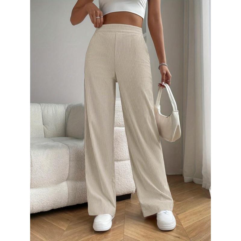 

Новые женские длинные брюки для весны и осени: Брюки с высокой посадкой, свободные, с широкими штанинами, хорошо драпирующиеся, универсальные и повседневные брюки прямого кроя XXL абрикосовый