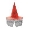 Light-Up Spiderweb Witch Hat Halloween Decoration