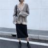 Women's Knitwear Autumn Winter Striped V-Neck Cardigans Buttons Oversize Lady Sweaters Vintage Tops