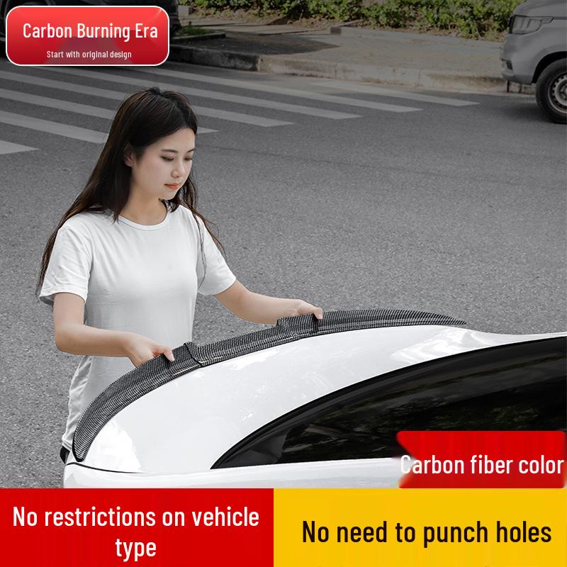 Universal No-Drill Rear Spoiler Wing Air Deflector