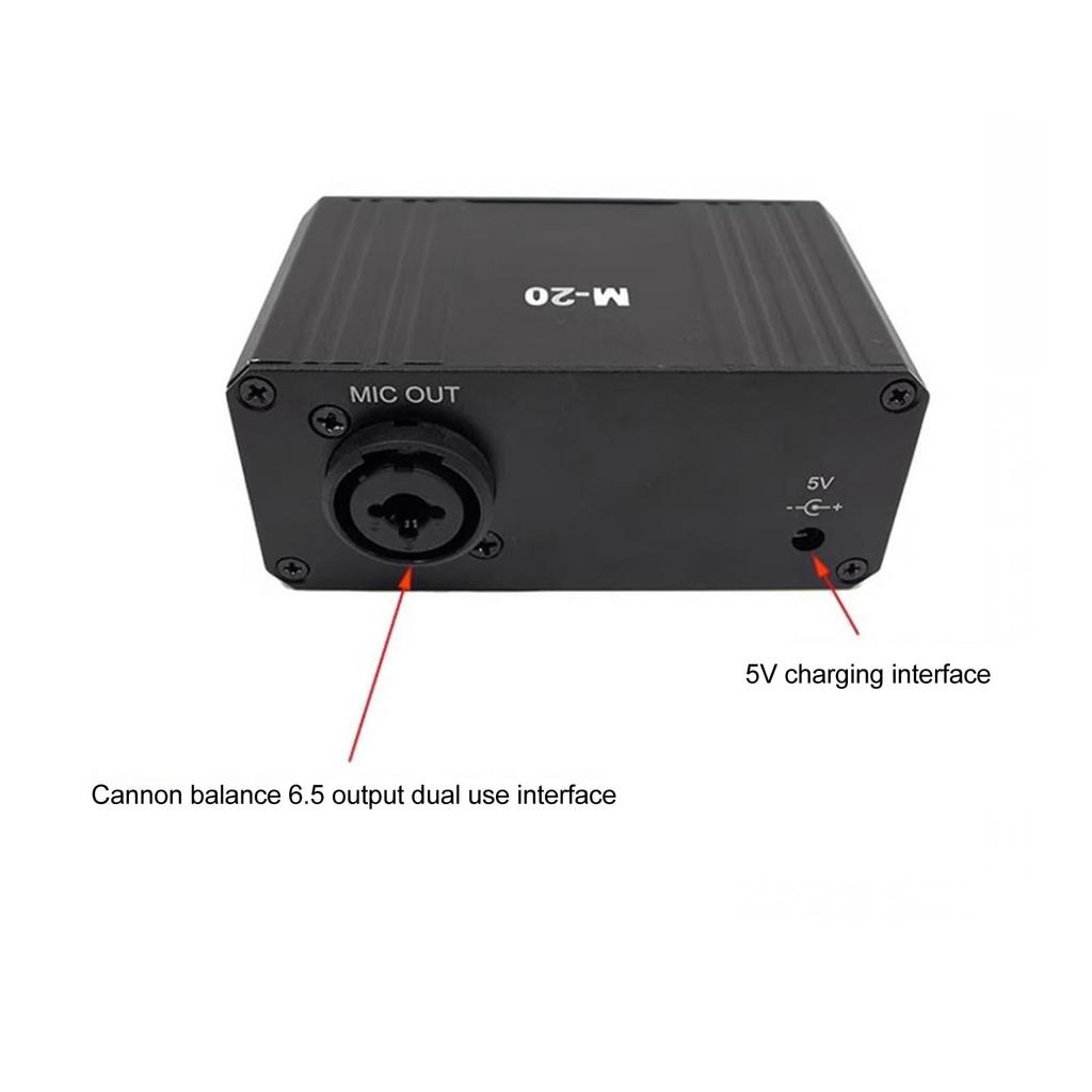 High-Gain Microphone Preamp with 48V Phantom Power, 27dB XLR Output, and 6.5mm Single-Ended Input with 22dB Gain, for Dynamic and Condenser