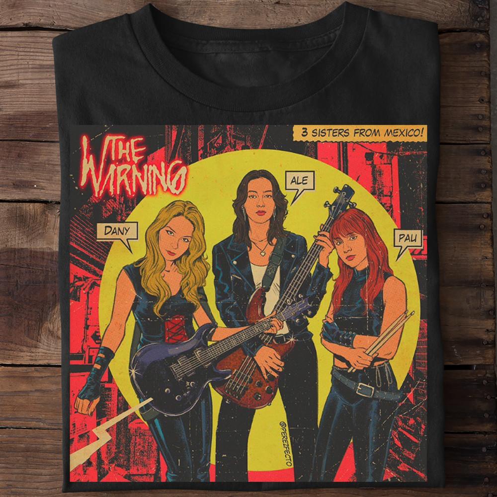 

NEW RARE The Warning Band 2024 Short Sleeve Red All Size Shirt S5470 Unisex T-Shirt XXXXL