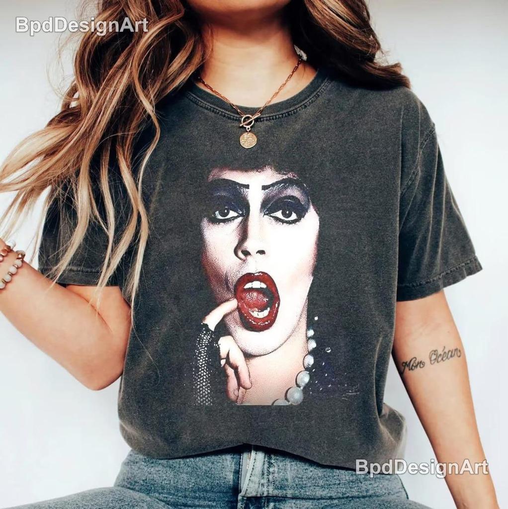 Tim Curry Frank N Furter Vintage Shirt, Rocky Horror Picture Show Vintage Comfort Colors Tee, RIP Tim Curry Tribute Merchandise