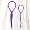 Lot de 2 pinces à queue de cheval en plastique pour femme et fille, accessoire de coiffure, tresse, noir