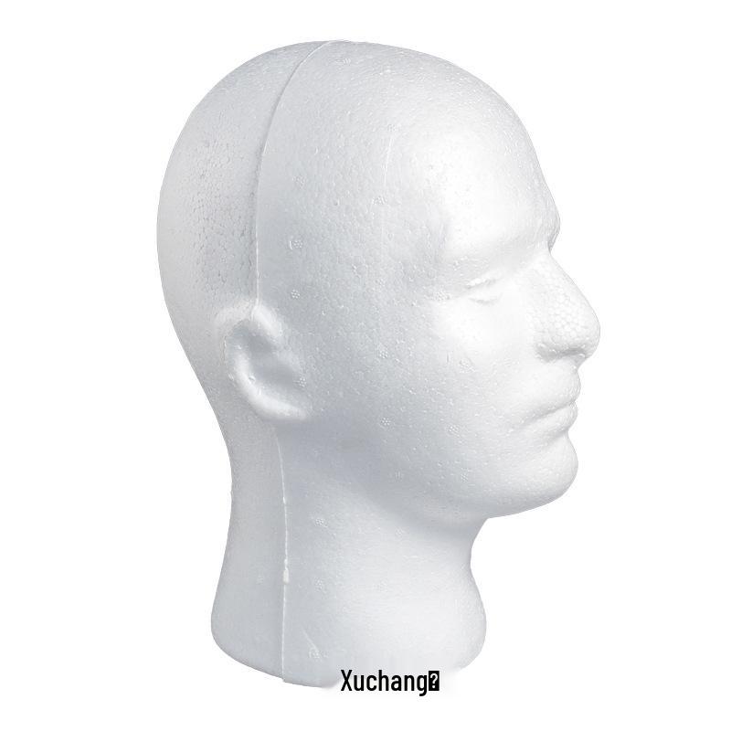 Male Foam Head Model for Wig, Mask, or Glasses Display