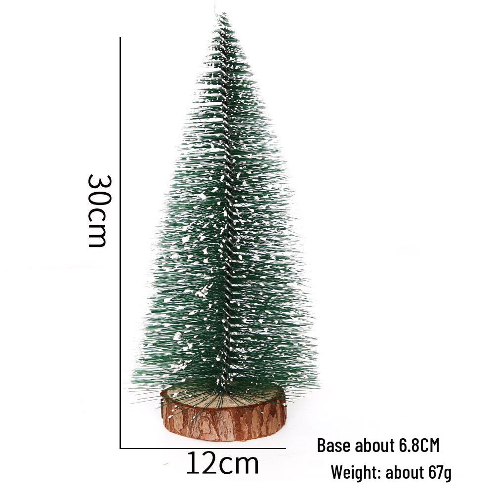 Mini DIY Pine Needle Christmas Tree Ornaments - Small White Cedar Desktop Decoration