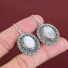 Rainbow Moonstone Earring Handmade Jewelry Vintage Gemstone Earrings 925 Sterling Silver Earring Antique Jewelry Drop Earring Wedding Gifts