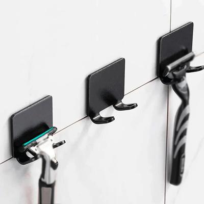 Heiß! 2 Stück Rasiererhalter Aluminium Herren Rasur Rasierer Aufbewahrungshaken Wandregal Rasierständer Badezimmer Küchenzubehör