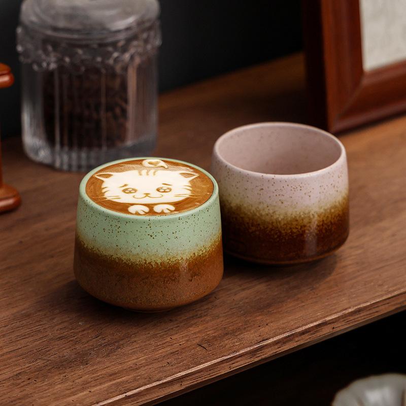 Ceramic Cup Kiln Change Cup Master Cup Japanese Teacup Coarse Pottery Retro Concentrated Coffee Mug Single Mug