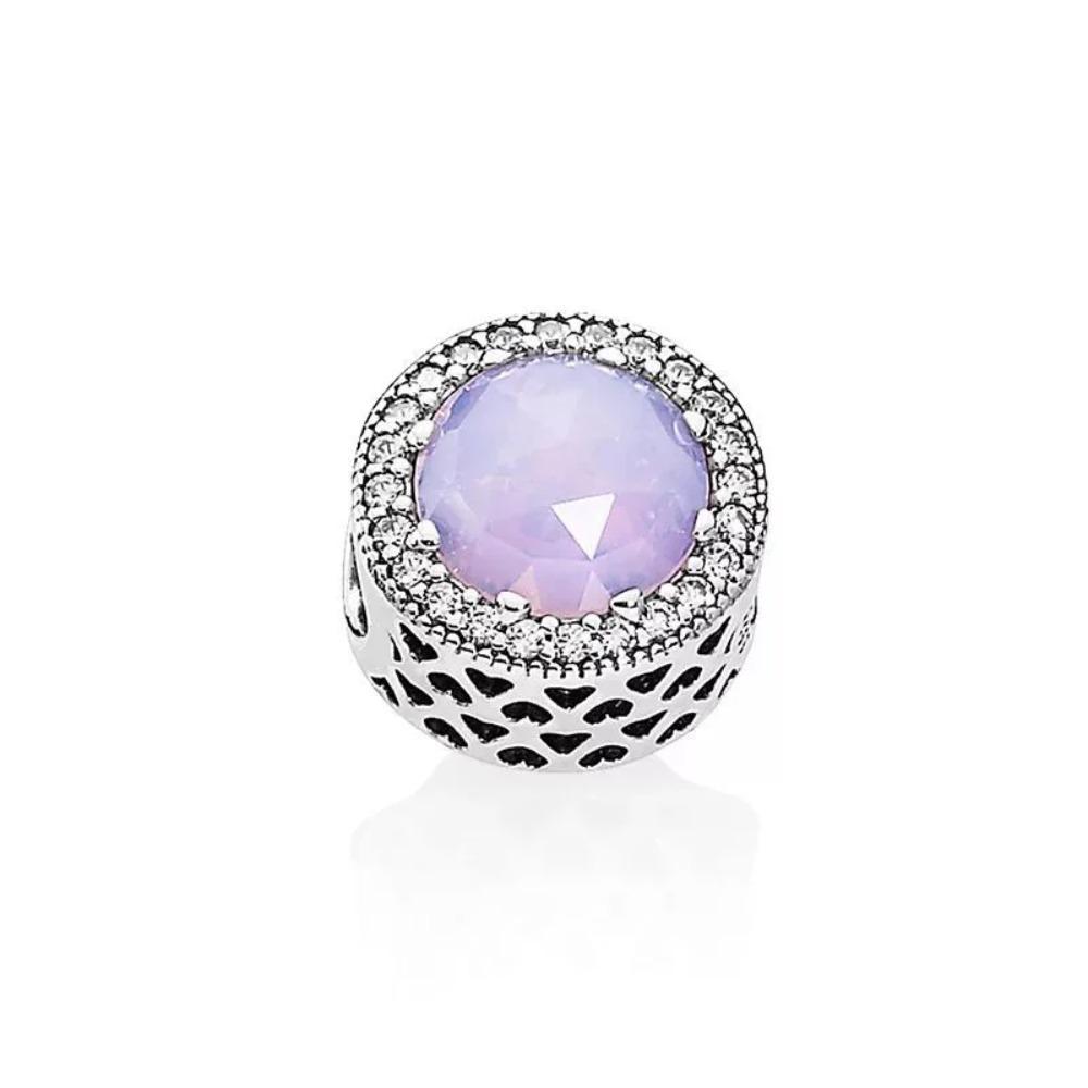 925 Silver Football Flower Ice Snow Round Beads Charm for Pendant Bracelet Necklace Jewelry Making DIY Gift