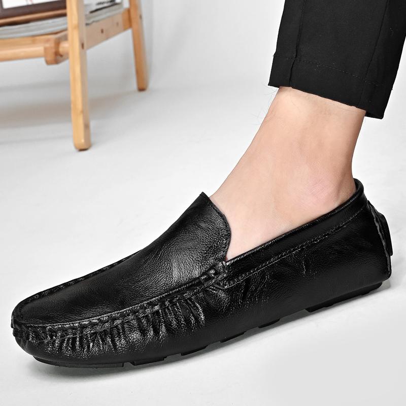 Модные мужские кожаные туфли Мужская мода весна осень Лоферы Slip on Деловая повседневная — фото 6