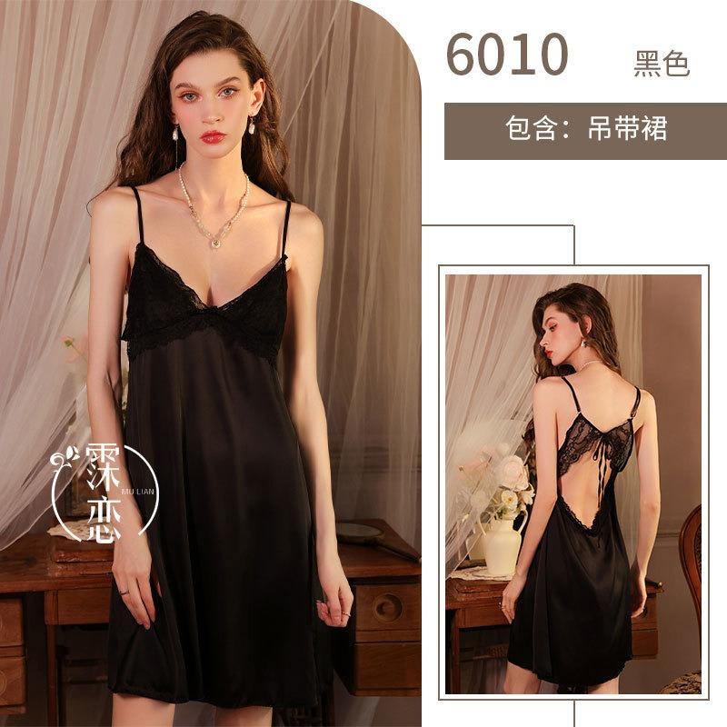 Sex Underwear, Deep V Lace Show Large Suspender Dress, High-end Pure Lust Women's Clothing