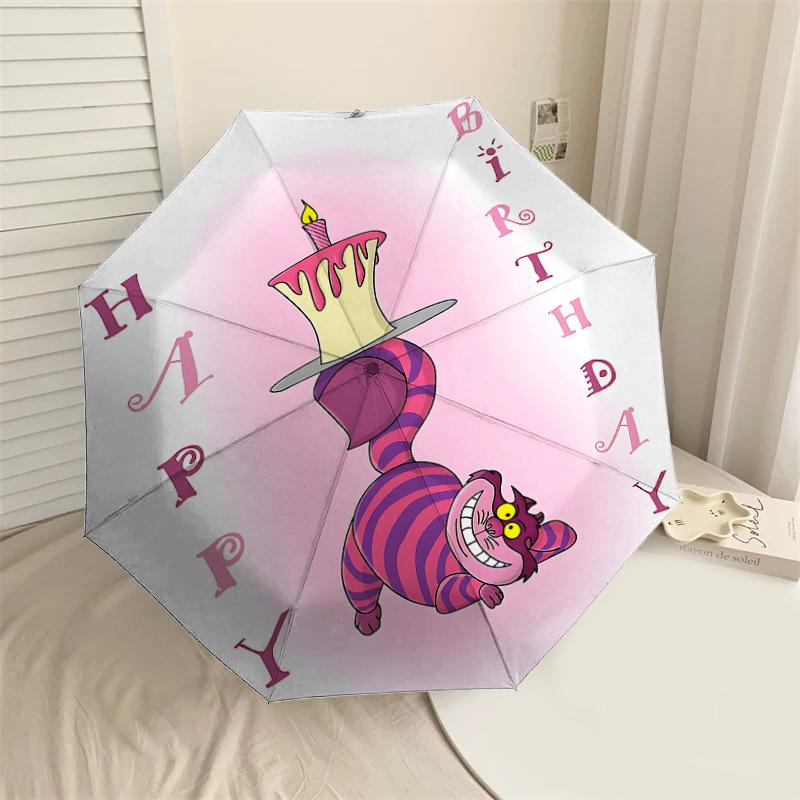 

1PC Birthday Happy Umbrella-8-Rib Reinforced, Automatic Open, Lightweight & Durable, Cute Fashion Accessory for Outdoor-P18
