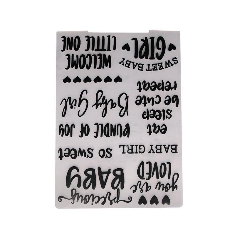 1pcs  Plastic Embossing Folder Template for DIY Scrapbooking Craft Photo Album Card Holiday Handmade Decoration Supplies