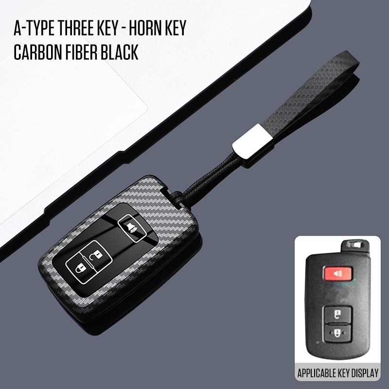 Housse de clé premium pour Toyota Land Cruiser, Prado, Prius importés