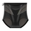 Moisture Wicking Panties Seamless High-Rise Tummy Control Briefs Women Breathable Microfiber Underwear Stretch Soft Stretchy Silky Fabric Mesh Panels