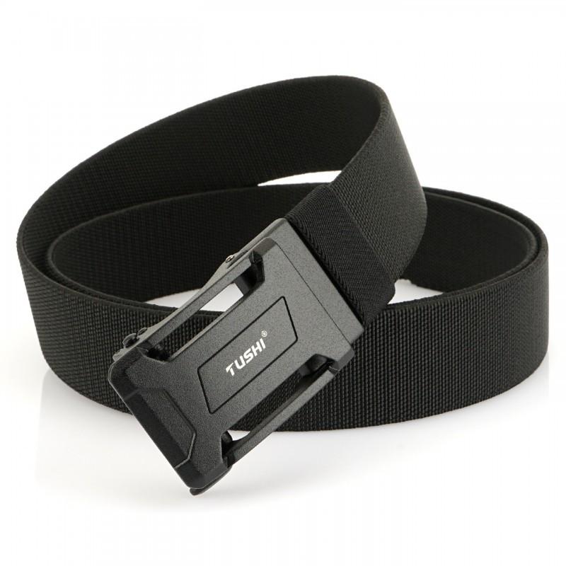 3.8 Youth Nylon Canvas Belt Men s Automatic Buckle All-match Fashionable Pants Outdoor 120cm чёрный