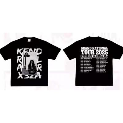 SZA Kendrick Lamar Global Tour Amerikanische Fans unterstützen Retro-T-Shirts aus Baumwolle für Herren und Damen mit langen und kurzen Ärmeln