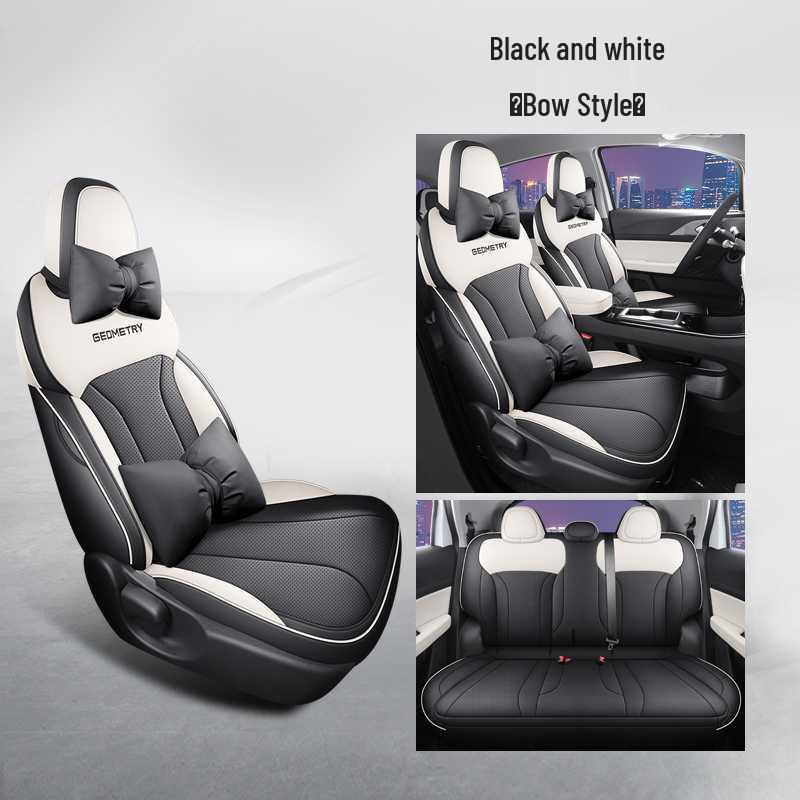 Jihe E Pokrowiec na siedzenie samochodowe Firefly Pełne pokrycie Uniwersalny - Specjalna skórzana poduszka na cztery pory roku