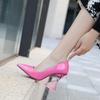 Crystal Heeled Plus Size46 High-heeled Single Shoes, Pointed Shallow Mouth Women's Shoes Mary Jane Shoes