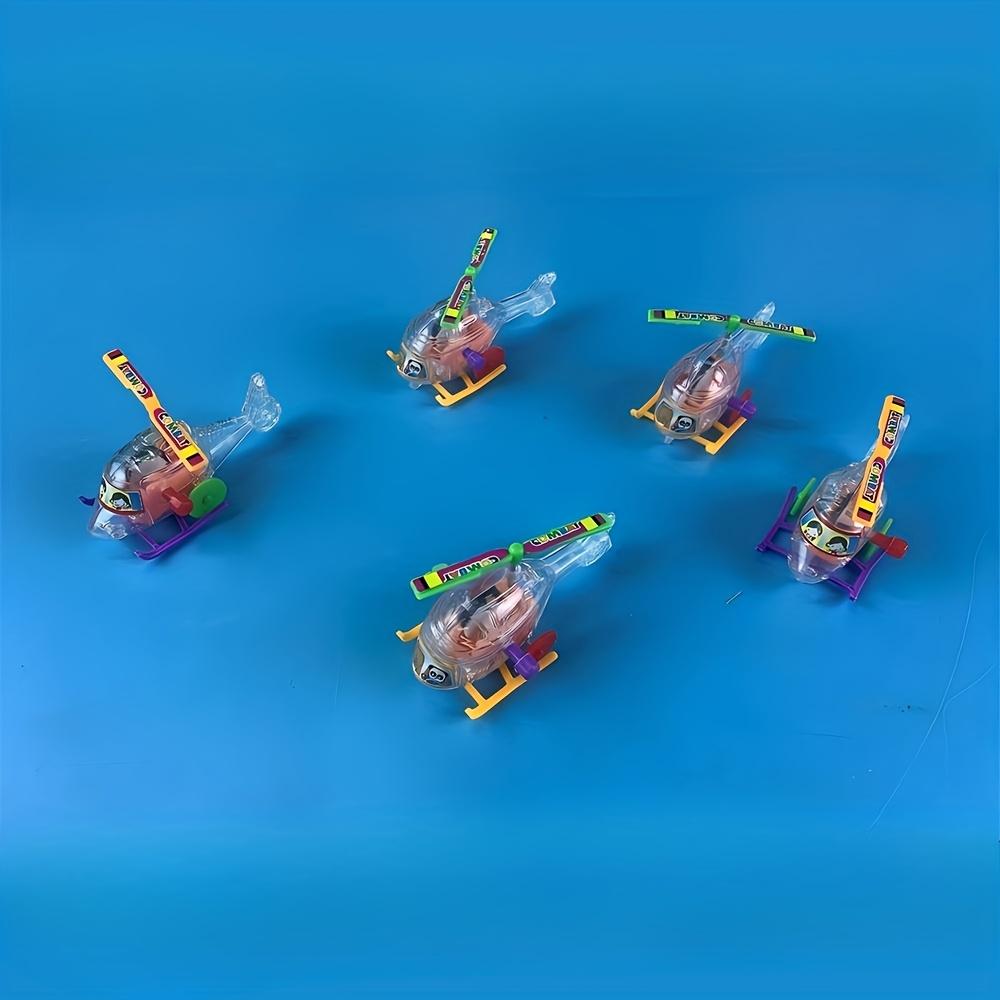 

10 шт. Милые мультяшные мини-игрушки-вертолеты, заводные, разных цветов, идеально подходят для детских дней рождения, идеально подходят для зимы, Нового года 10Pcs