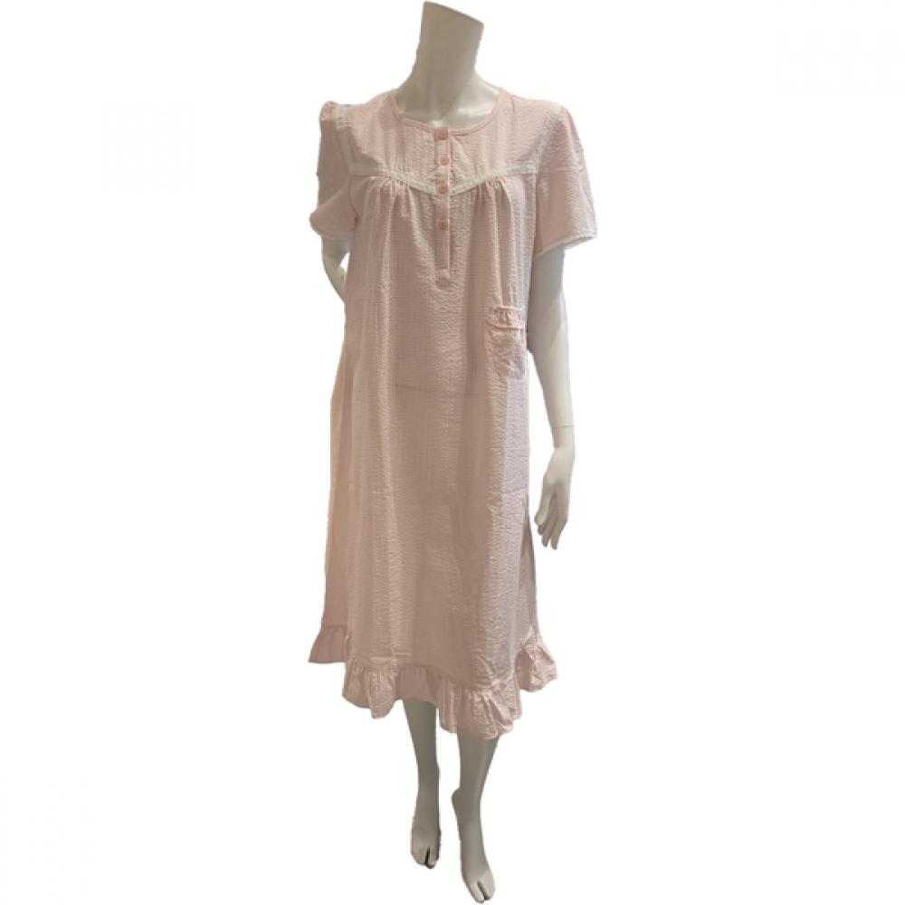 Triumph Women Short Sleeve Dress Orange Check Ripple Tewop113or 85