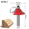 1pc Table Edge Router Bit French Baroque 8mm Shank Line Knife Woodworking Cutter Tenon Cutter for Woodworking Tools