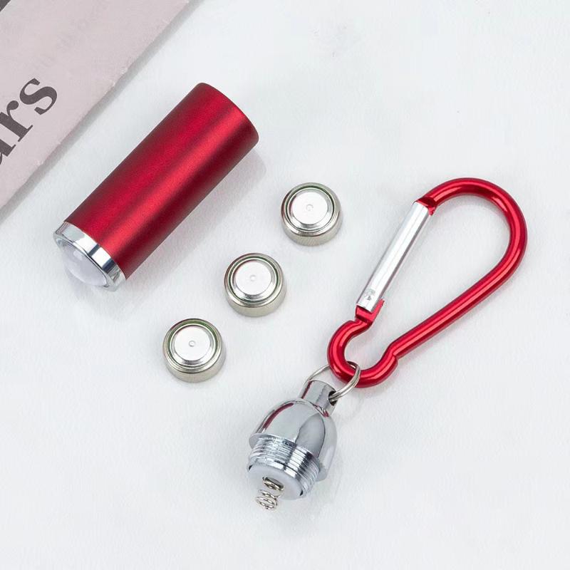 1Pcs Multi-Function Keychain Lamp Led Mini Flashlight Telescopic Strong Light Waterproof Camping Torch For Outdoor Hiking