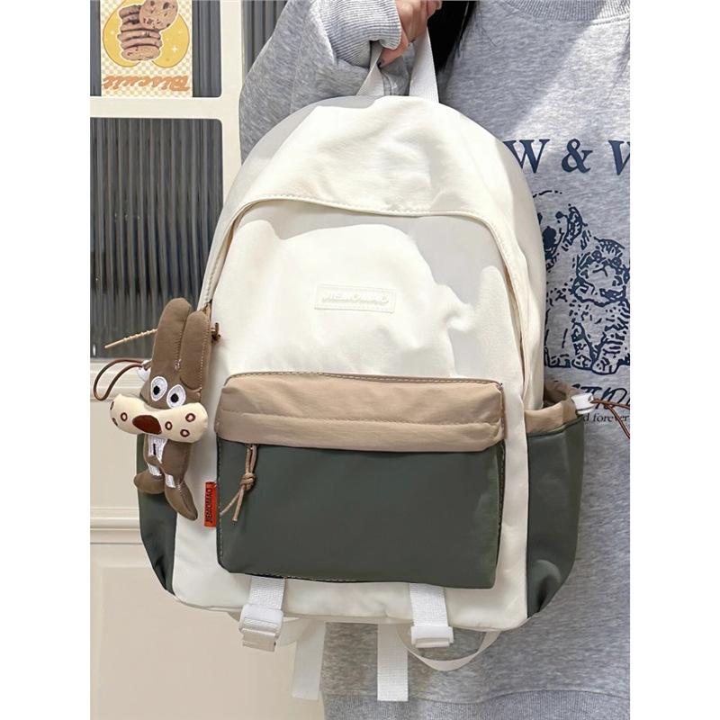 Schoolbag Female Junior High School Students Niche Versatile Backpack 1011 New High Value High School Students Lightweight Travel Backpack Tide