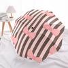 1pc Bowtie Stripes Automatic Open/close Folding Umbrella, Compact Portable Travel Umbrella, Durable Construction Yy251230132