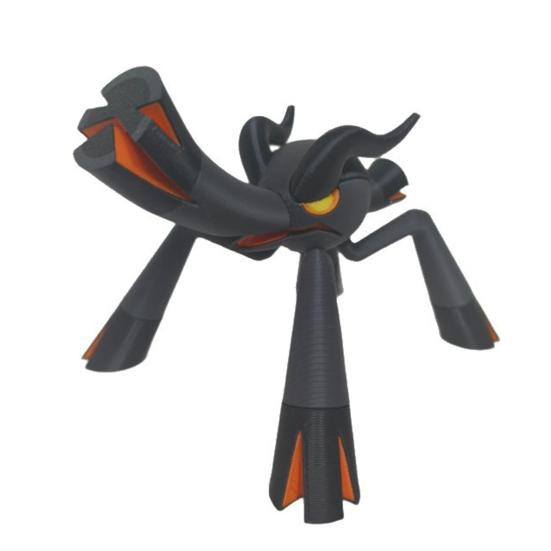 DYS 3D Printed Firekind Insect Figurine, Game Collectible Ornament with Classic Orange & Black Paint Barrel Details, Desktop Decor Statue for