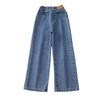 Girls Denim Lined Wide Leg Pants for Fall Winter Everyday Wear