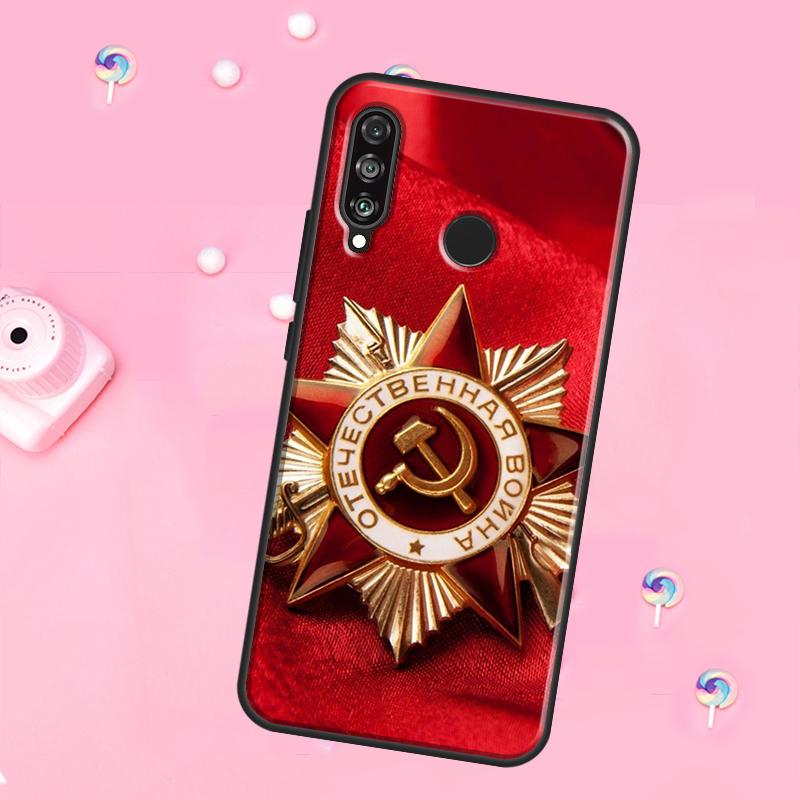 USSR Flag Soviet Union For Huawei Nova 12i 7i 8i 11i 12s Y73 Y70 Y90 Y60 Y72 Y61 Y91 9 10 SE P30 Pro P40 Lite Case