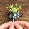 Artificial Wedding Corsage And Boutonniere Set Silk Flower Wrist Corsage And Lapel Pin for Bridal Party Business Opening Ceremony Guest Flower