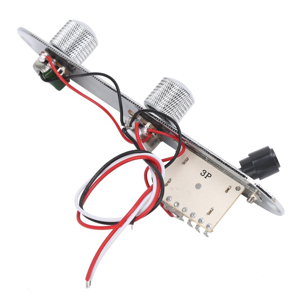 Guitar Control Plate Metal for TL Chrome Plated Prewired Circuit Board Replacement AccessoriesSilver