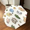 1PC Animal Cartoon Umbrella-8-Rib Reinforced Portable Folding Travel Suitable for All Seasons Outdoor Daily Use-G342