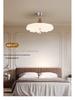 Pre-owned Walnut Dining Table Swing Arm Chandelier, French Cream Style, Eye-Protective.