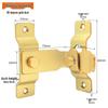 No-Drill Sliding Door Lock Bolt Anti-theft Clasp for Bathroom and Room Doors