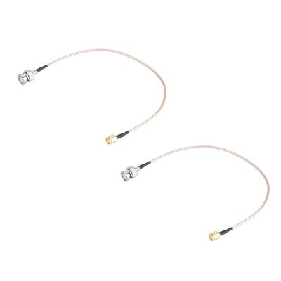 2Pcs 50 Ohm  30cm  SMA Male  To BNC Male RG316 Coax Coaxial Cable for Antenna Extension Adapter