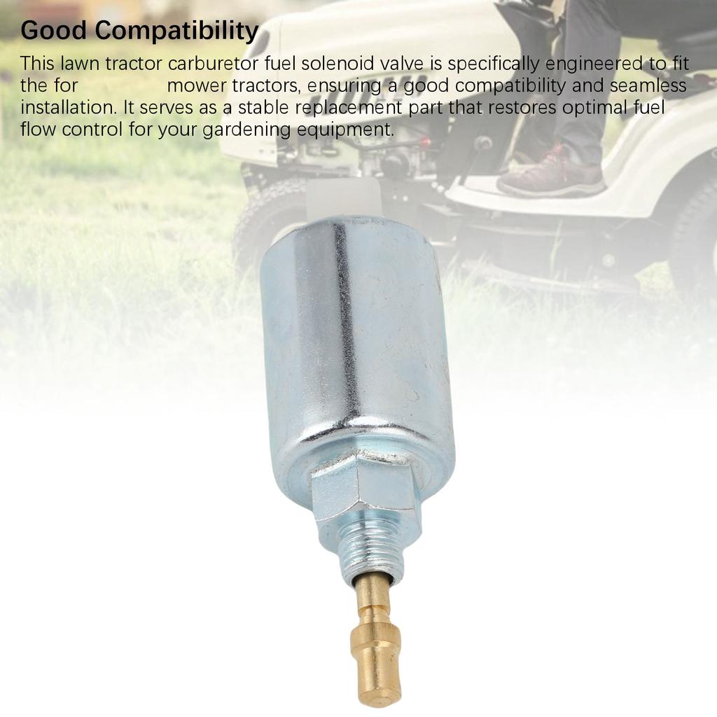 Mower Carburetor Solenoid Valve High Accuracy Exquisite Lawn Tractor Carburetor Fuel Solenoid Valve Replacement for YTH2448