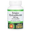 Betaine Hydrochloride with Fenugreek 500mg Vegetarian Capsules, 90 Count