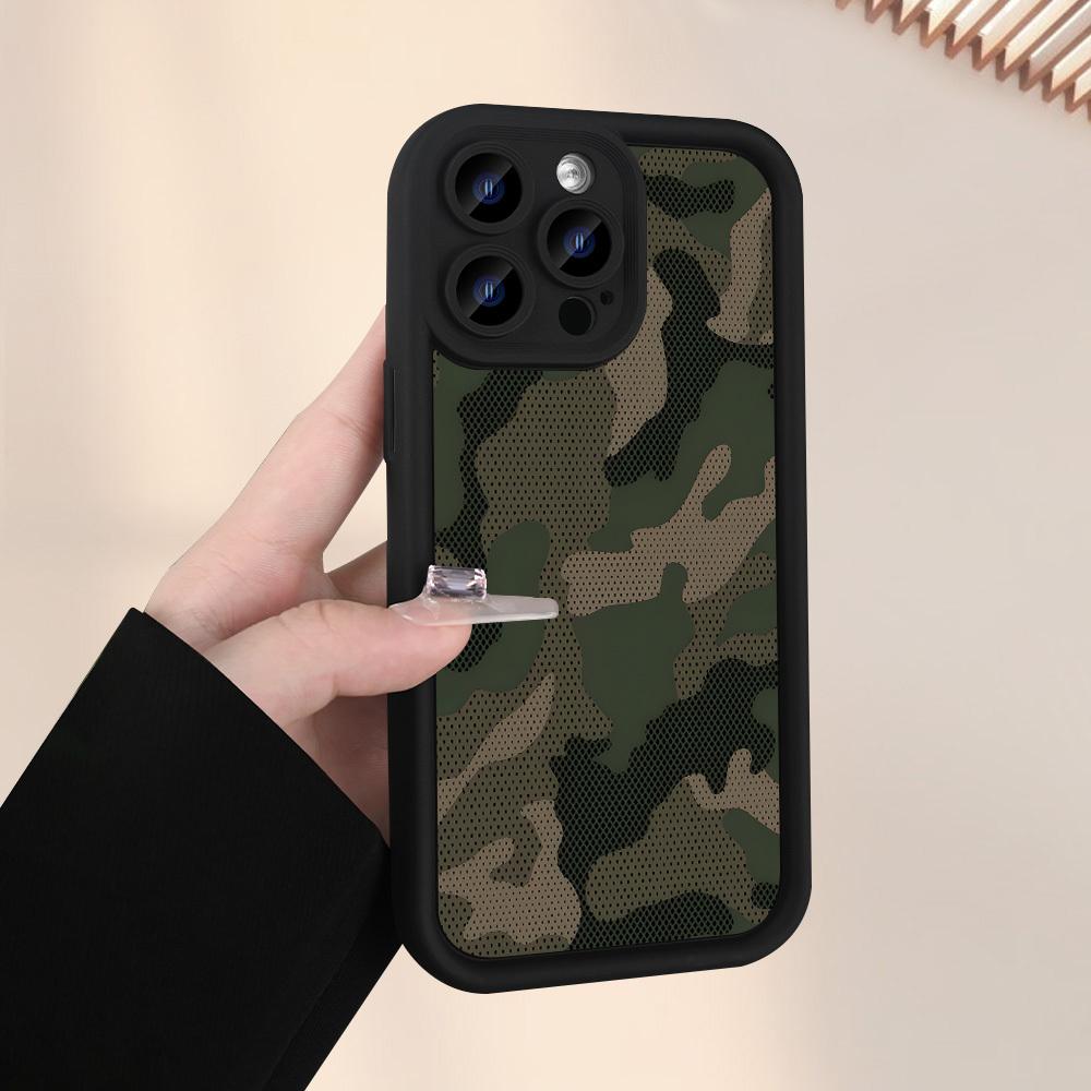 Camouflage Printed Pattern Phone Case Suitable for iPhone 17 16 15 14 13 12 11 Pro/Max/Plus Anti Drop and Shockproof Back Cover
